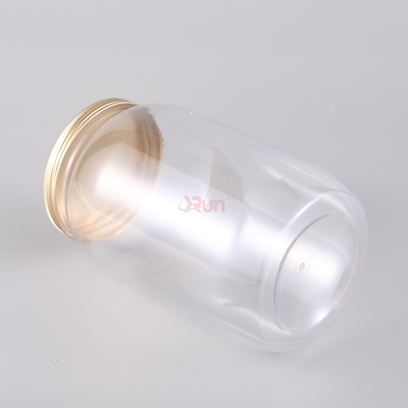 These PP containers for household goods offer a crystal-clear large clear plastic jars view, screw on aluminum lids, and Easy peel seal liners.